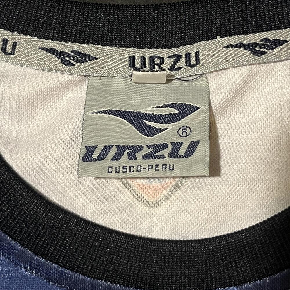 URZU Cusco Soccer Jersey Mens Medium Blue Cusqueña Sponsor 11 Machu Picchu - Picture 7 of 16